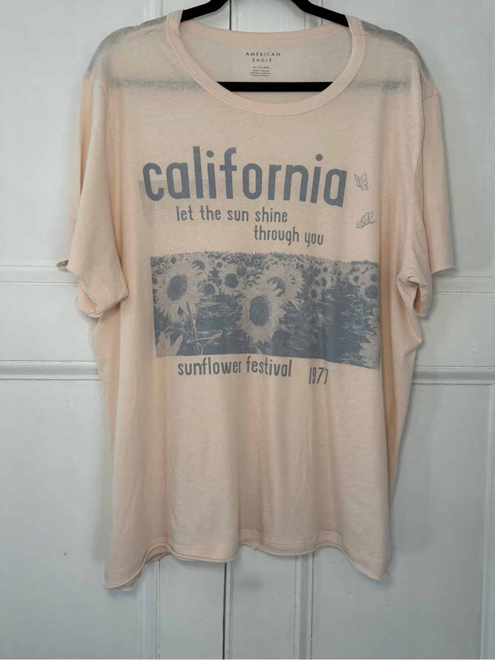 American Eagle California Sunflower Festival Graphic Tee - XL